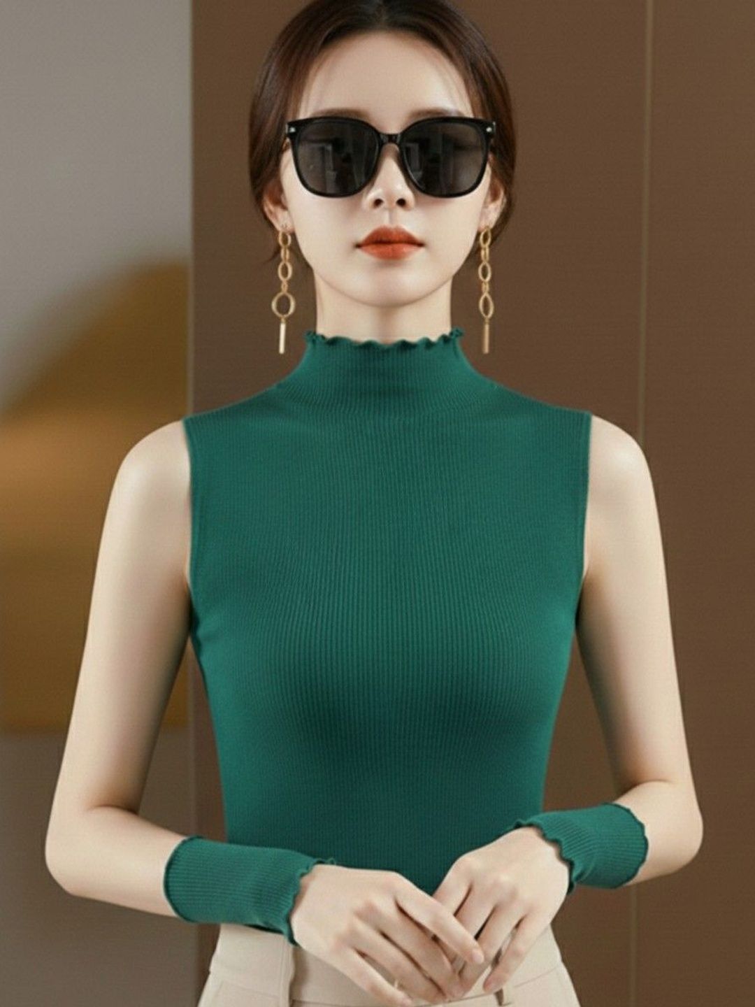 SZN Women Ribbed Pullover-picture-35