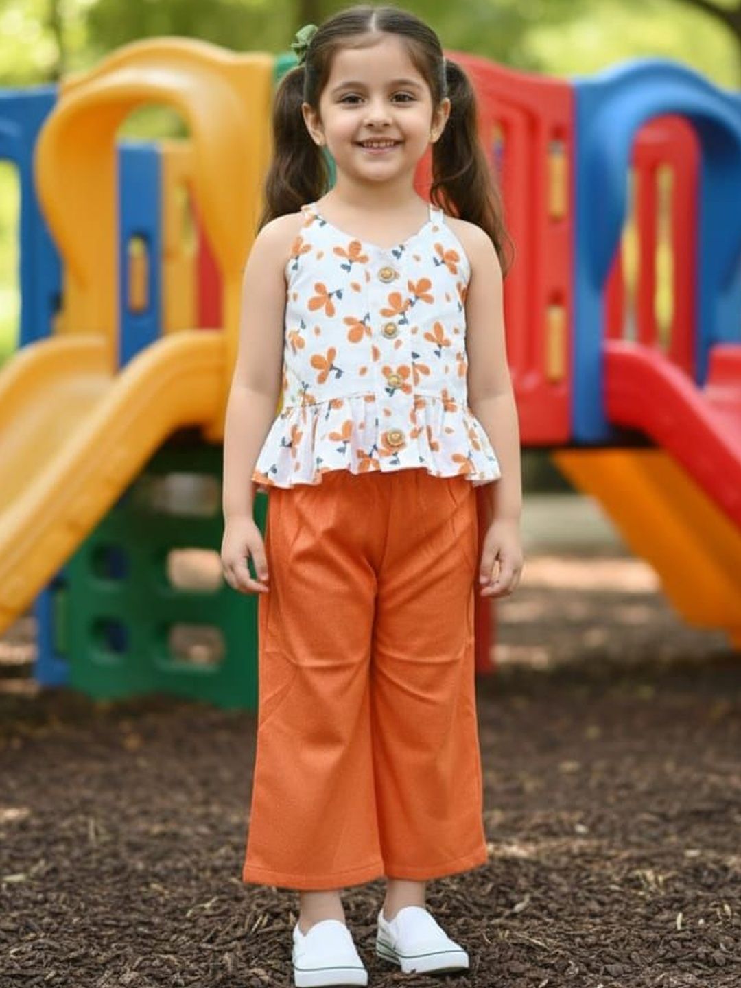 NEW GEN Girls Printed Top with Trousers-image-10