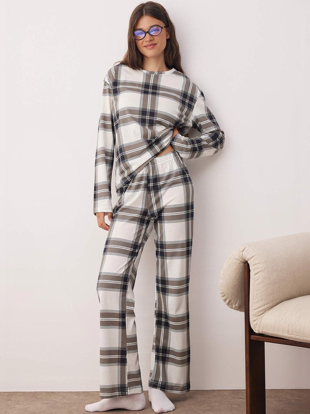 Trendyol Women Printed Night suit-picture-22