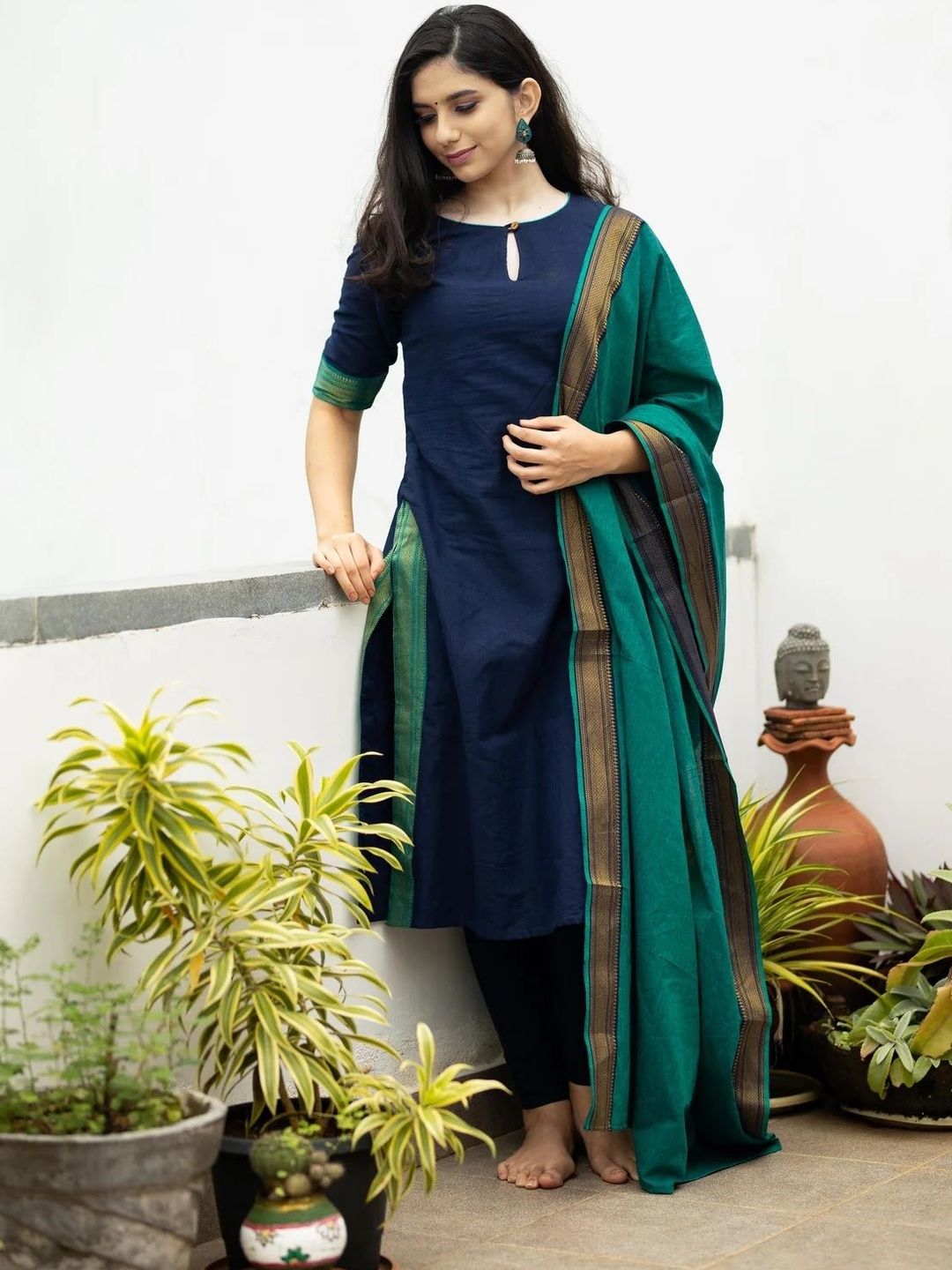 C J Enterprise Women Regular Kurta with Trousers & With Dupatta-picture-35