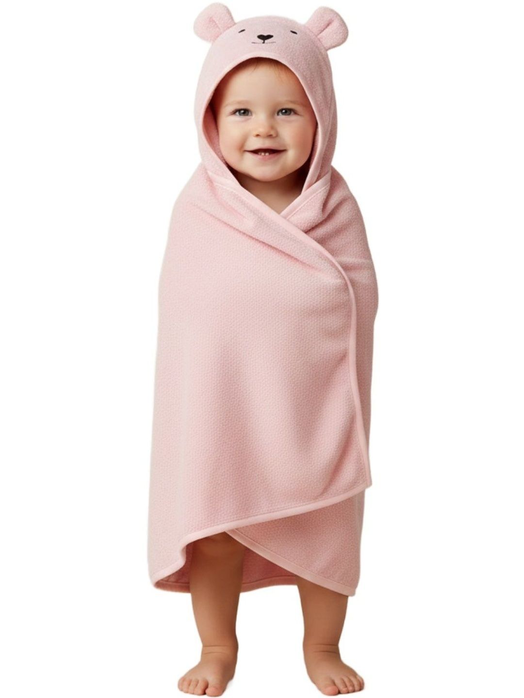 Creeva Pink & Pink 1 Printed Bamboo 550 GSM Bath Towel-picture-22