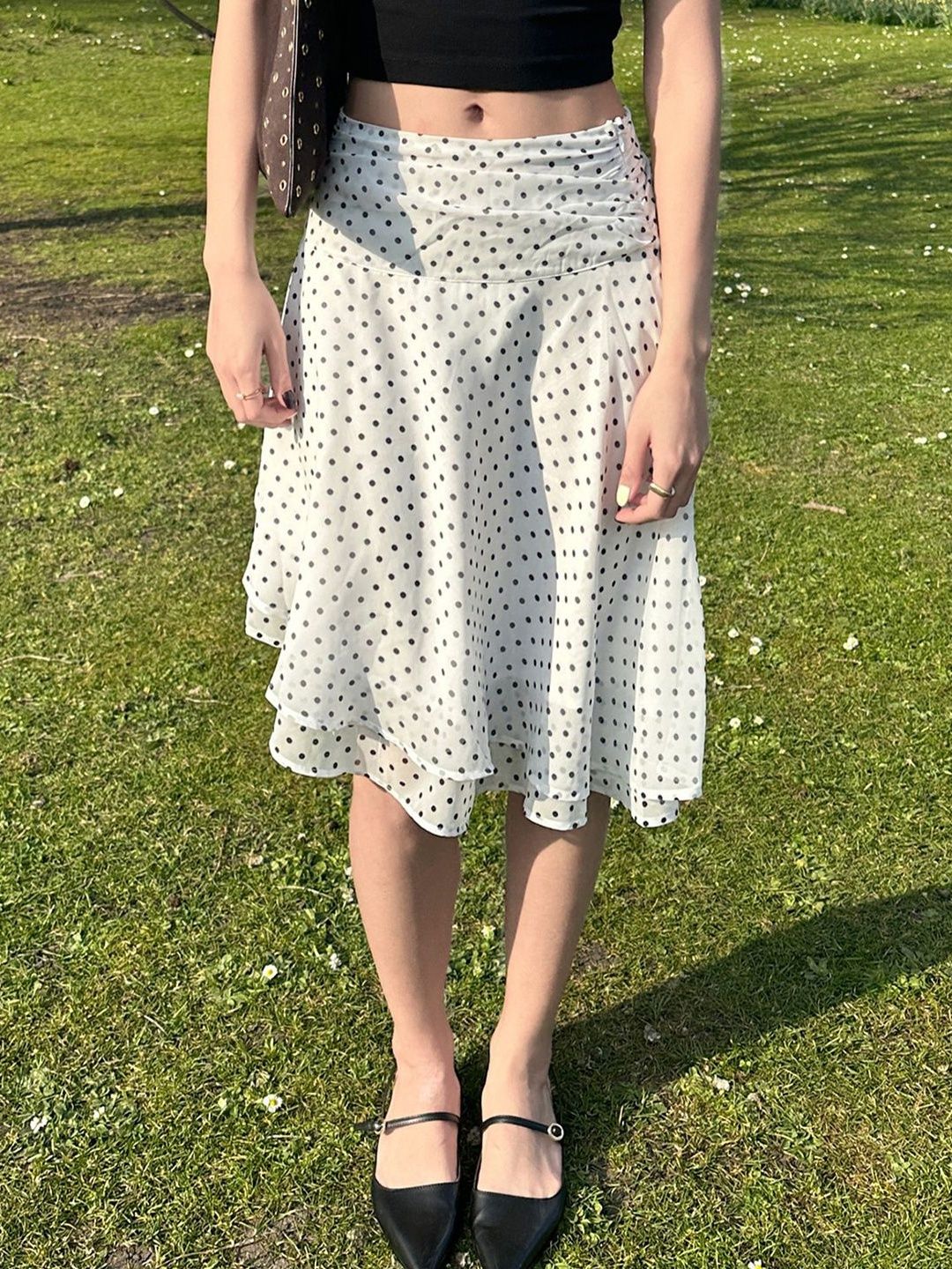 StyleCast x Revolte Printed A-Line Knee Length Skirts