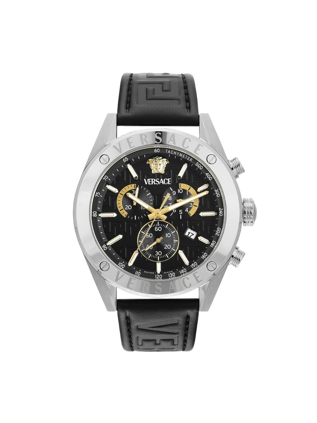 Versace Men Dial & Leather Straps Analogue Chronograph Watch VEKJA0225-picture-38