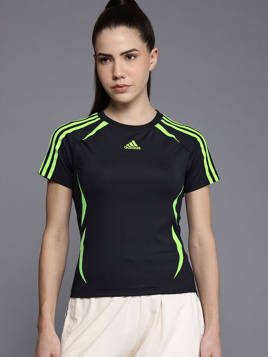 ADIDAS Originals 3 Striped Brand Logo Printed T-shirt-picture-27