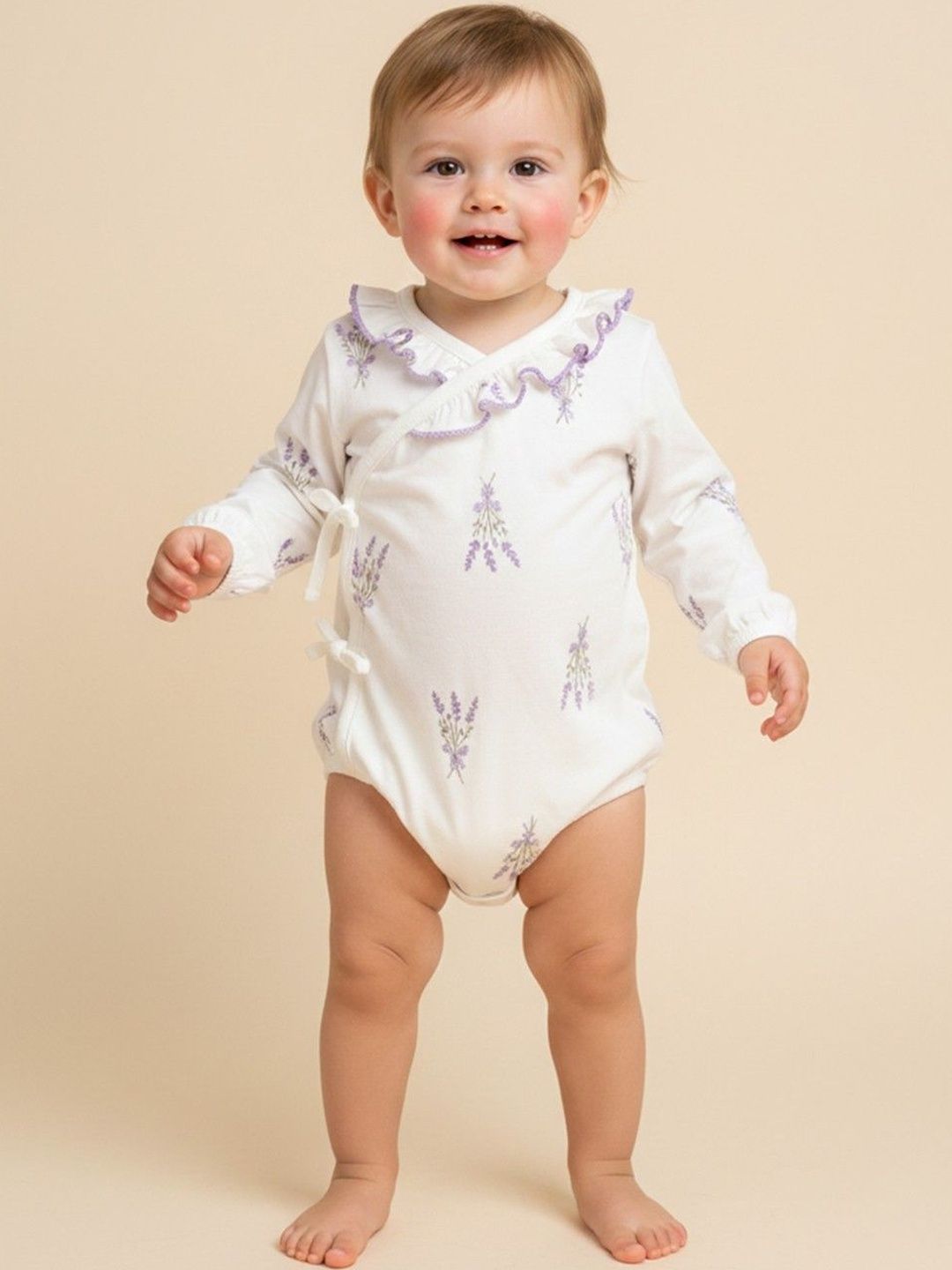 YK Kids-Unisex Purple Bamboo Fiber Casual Bodysuit-picture-53