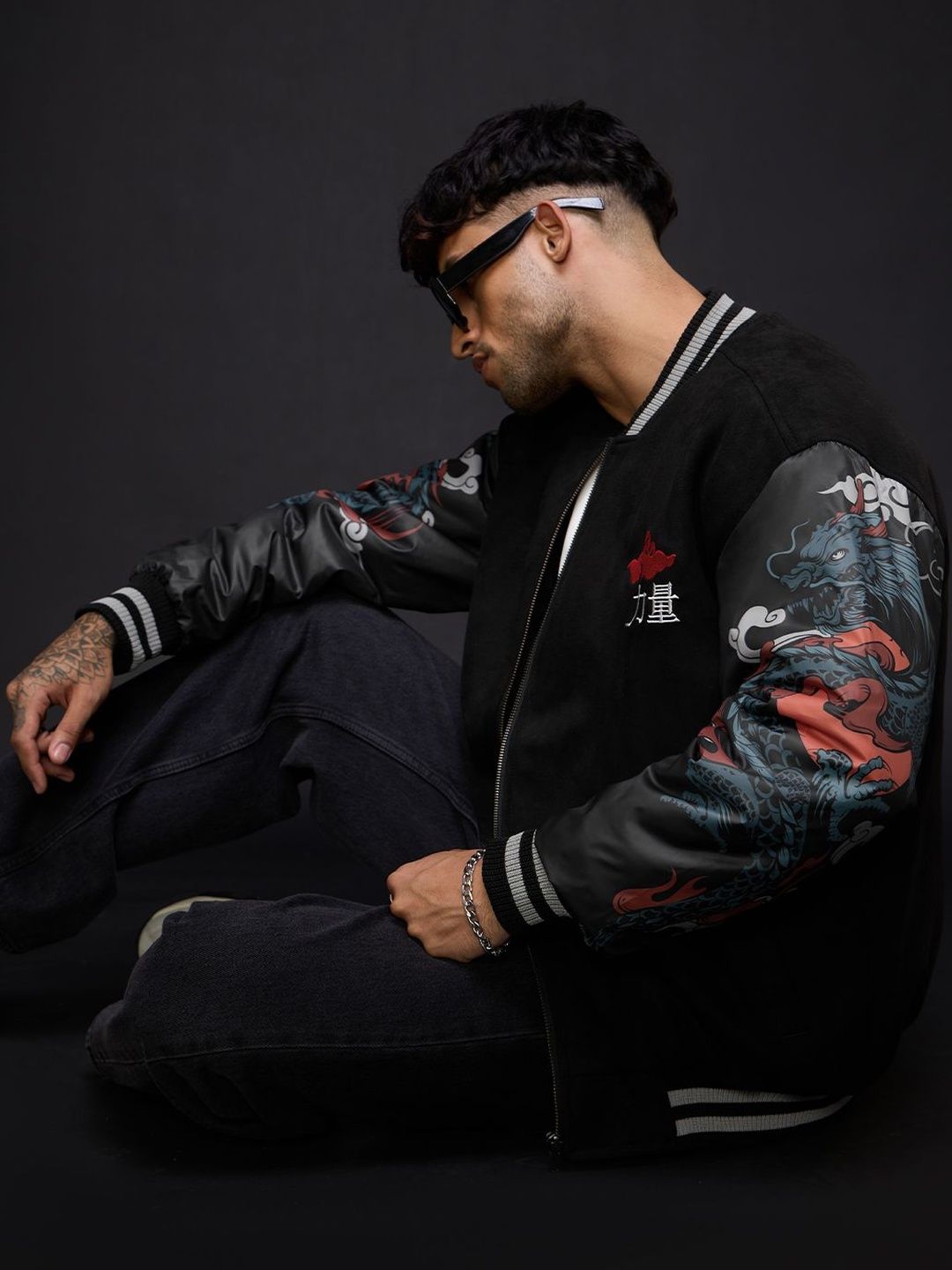 The Souled Store Men Lightweight Bomber with Embroidered Jacket-picture-36