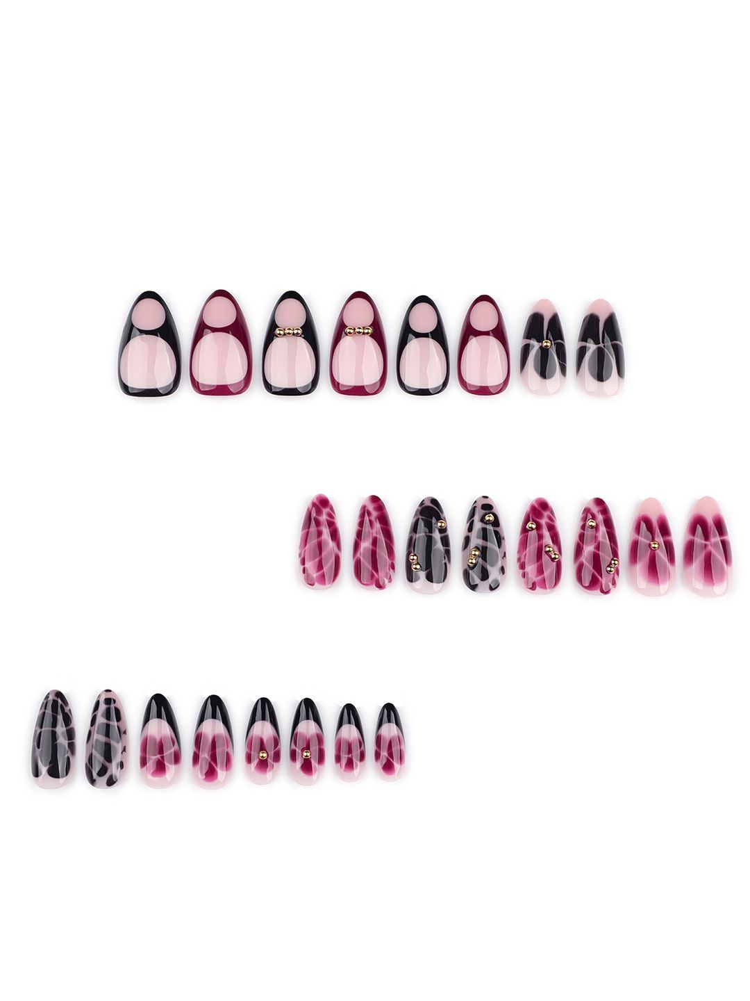 Secret Lives Set Of 24 Long Lasting Ultra Gloss Press On Nails - Retro Flower-picture-9