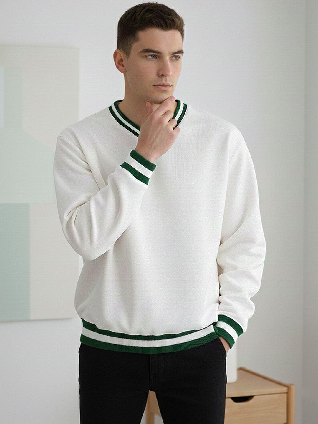 SZN Men Colourblocked Sweatshirt-picture-46