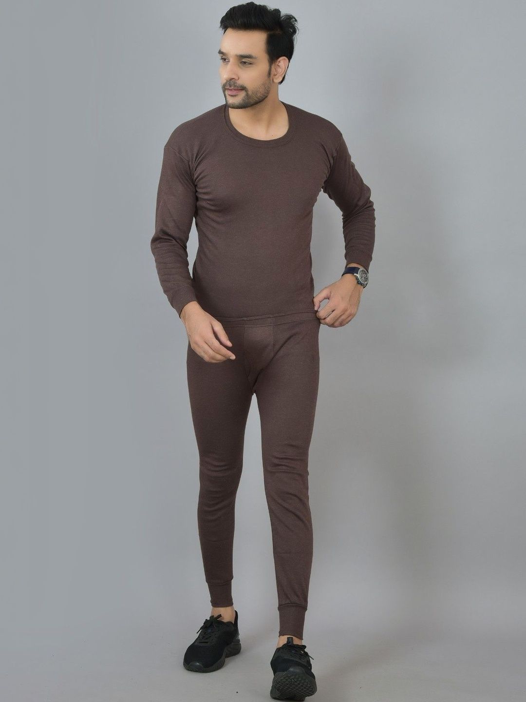 UNDERLOOP UNDERLOOP Round Neck Thermal Set