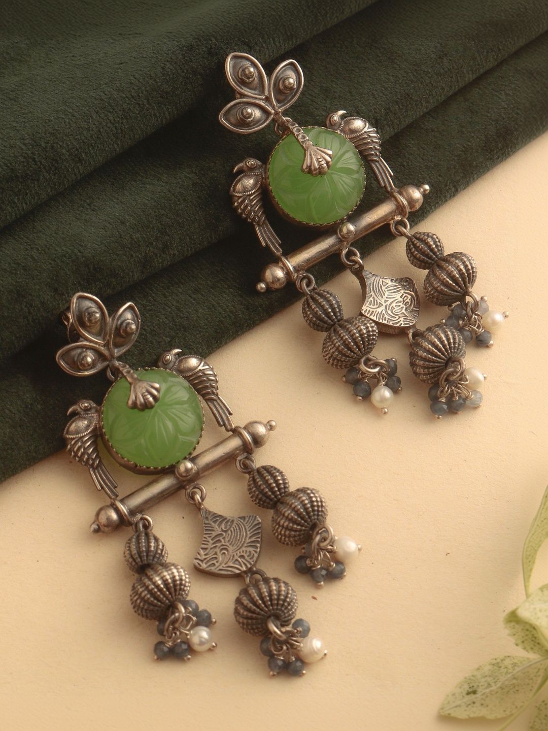 FUSIONARI Geometric Drop Earrings-image-35