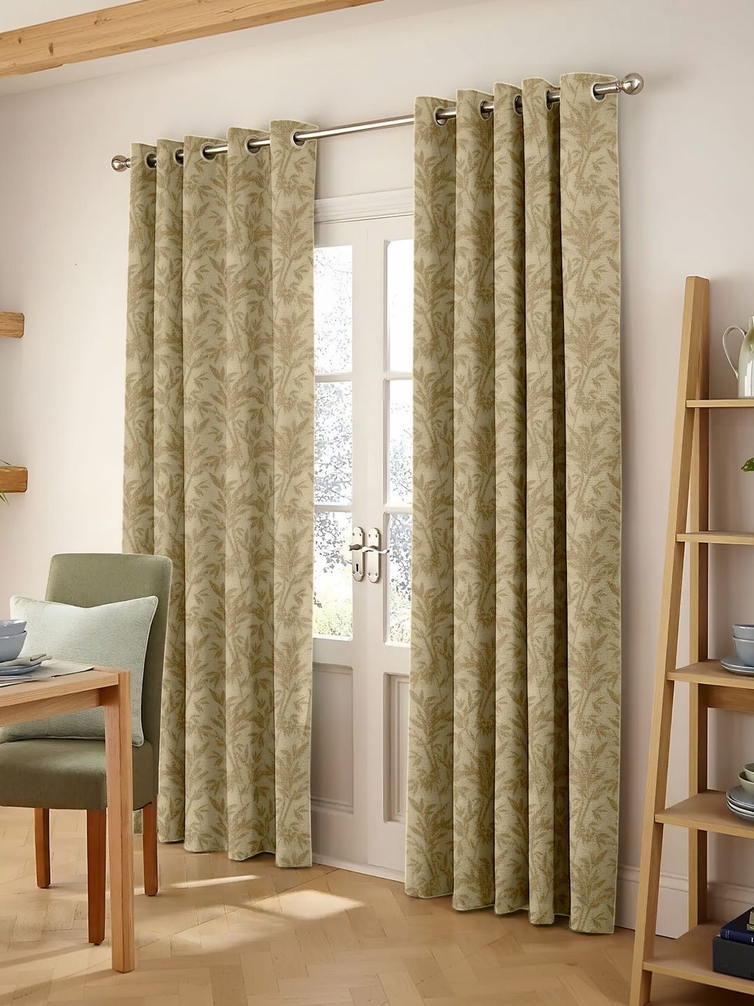 Raymond Home Green Set of 2 Window Curtain-picture-10