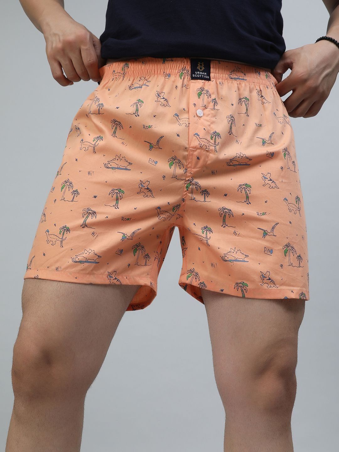URBAN SCOTTISH Printed Cotton Boxers-image-0