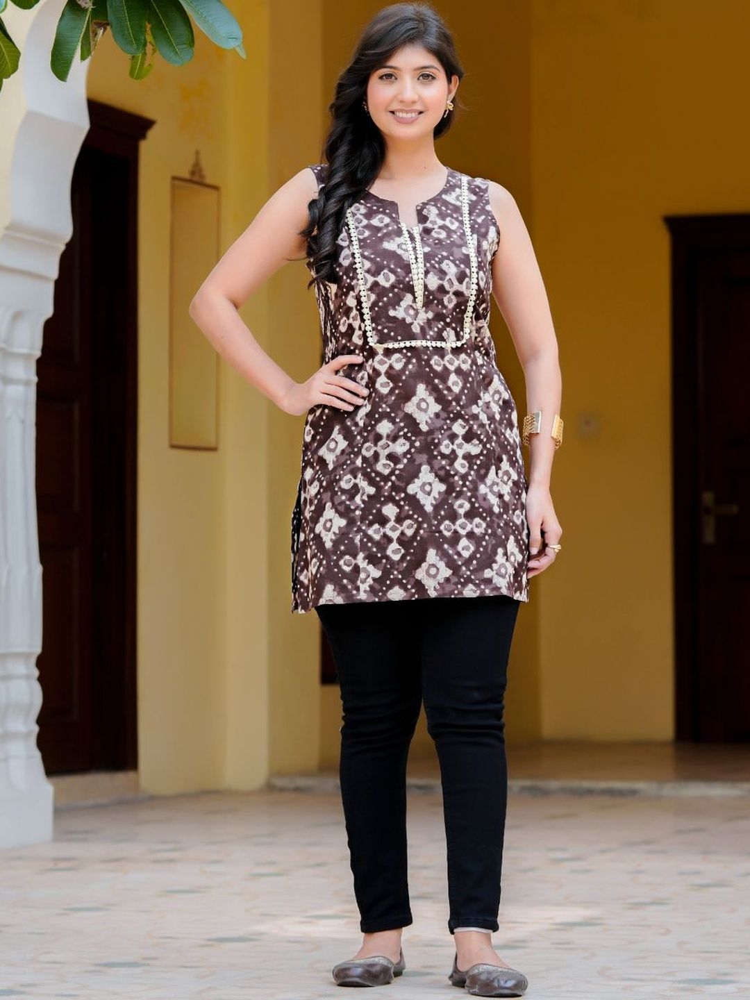 Akiko Ethnic Motifs Printed Pure Cotton Kurti-picture-33