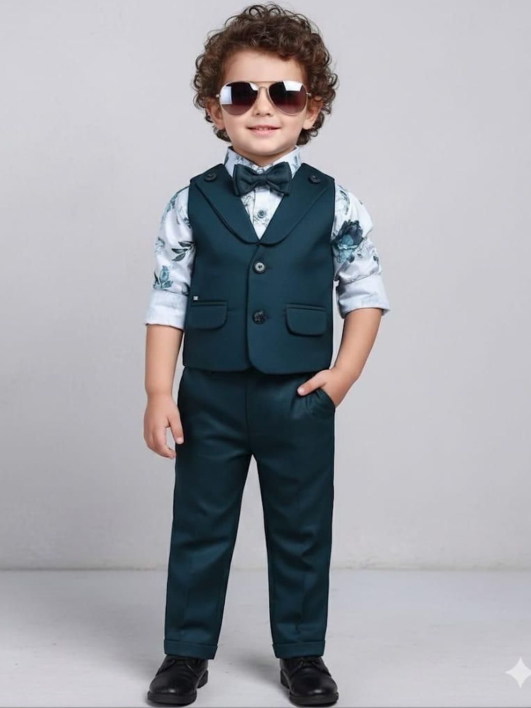 POOJATEX Boys Printed Shirt with Trousers-image-43
