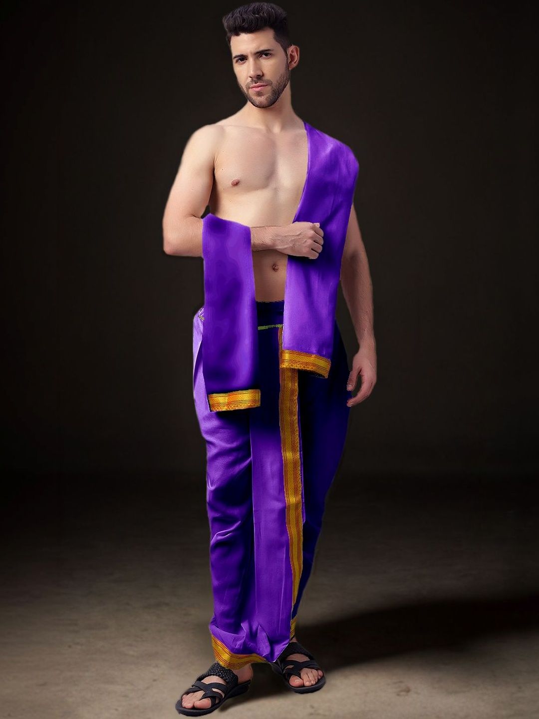 Spewim Men Cotton Dhotis-picture-34