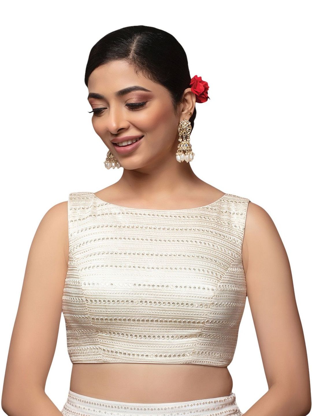 neckbook Embroidered Padded Saree Blouse-picture-35