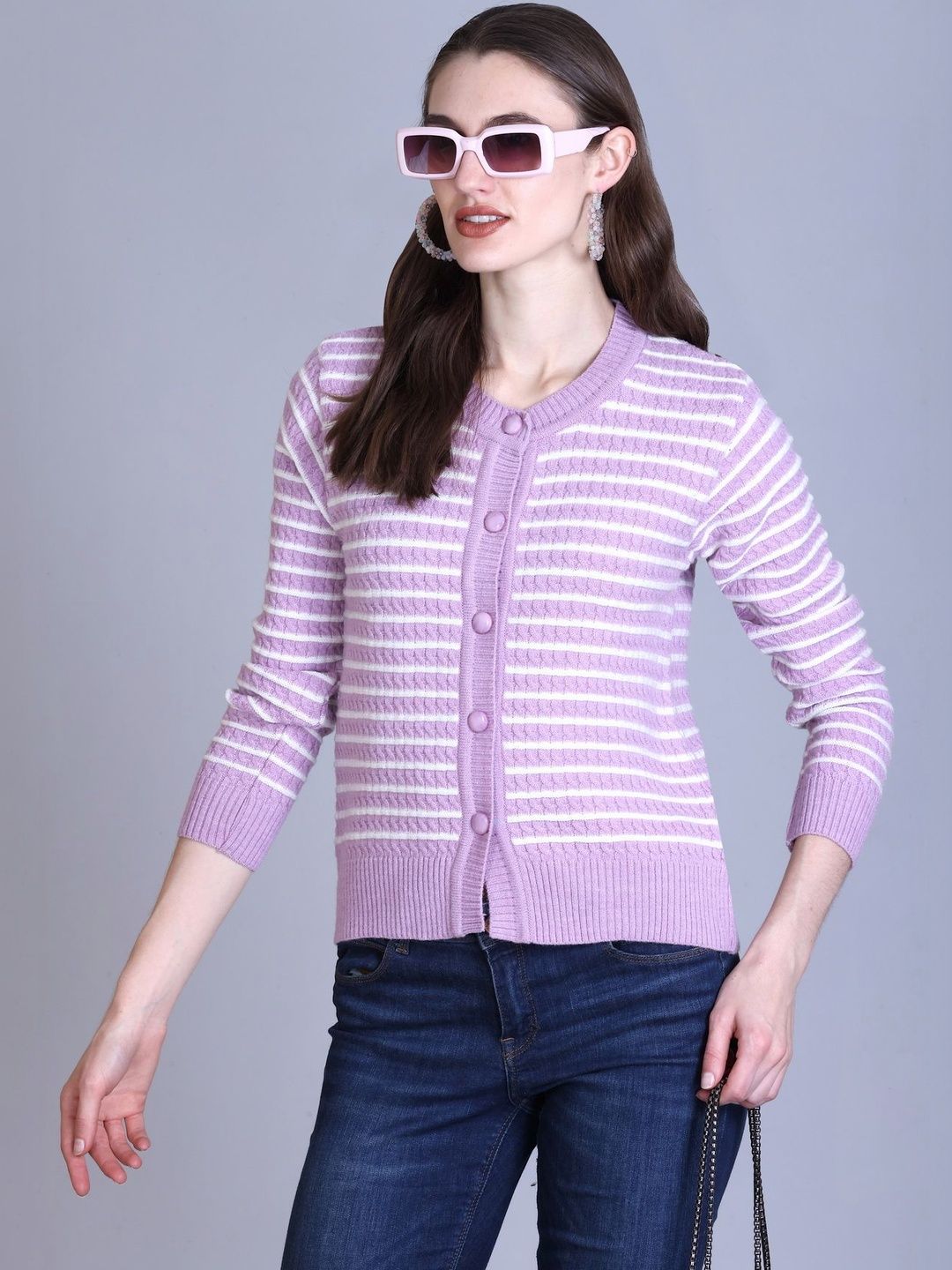 DressBerry Women Striped Cardigan-picture-54