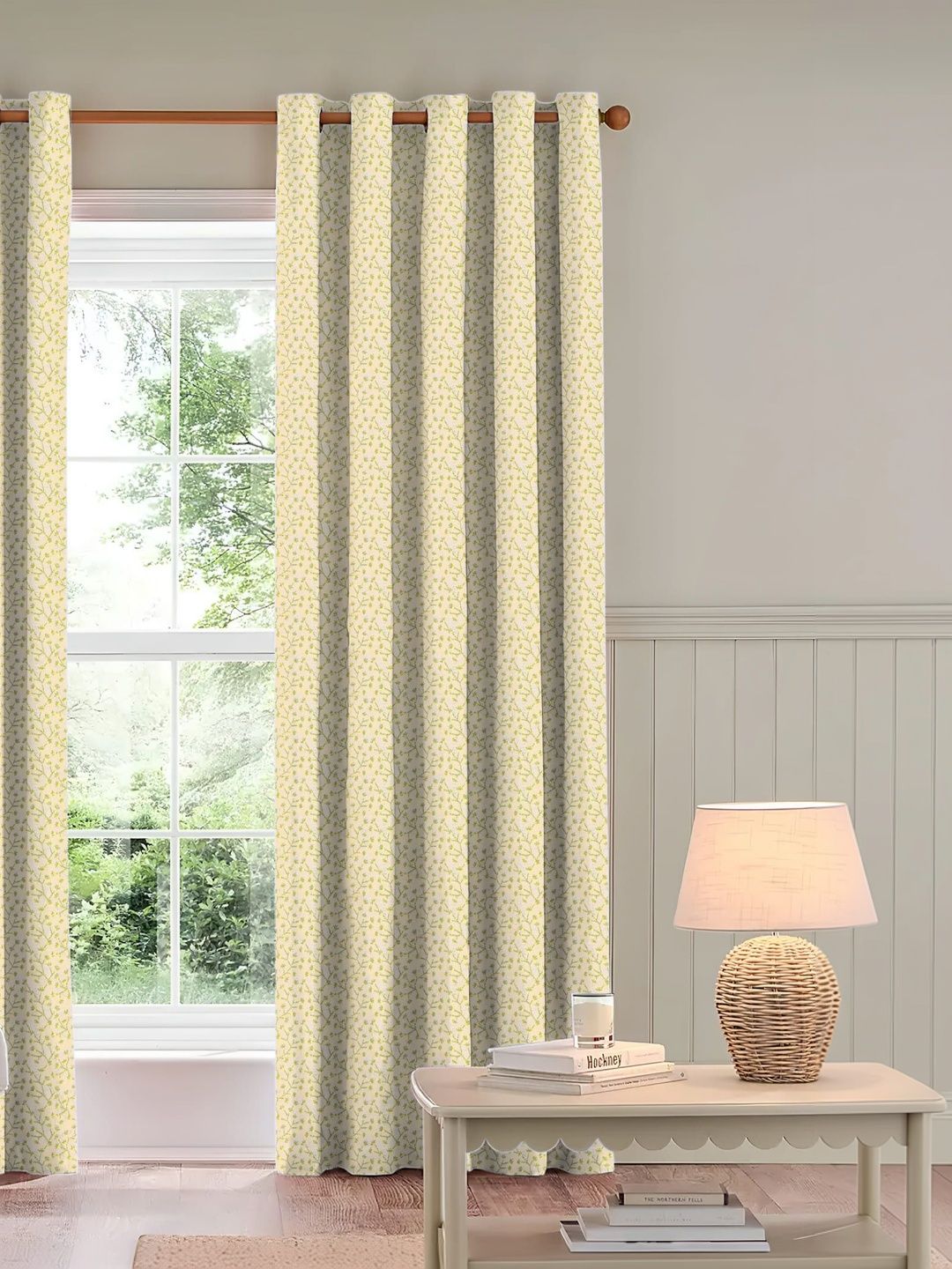 Raymond Home Green Set of 2 Window Curtain-image-30