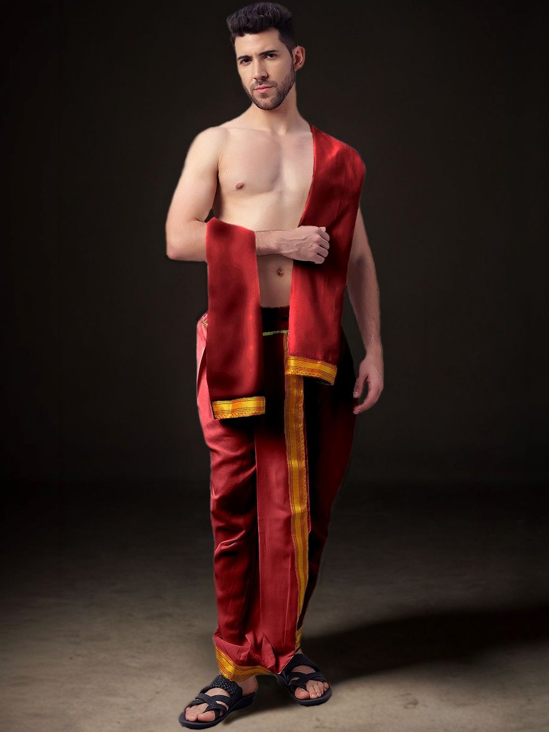 Spewim Men Cotton Dhotis-picture-33