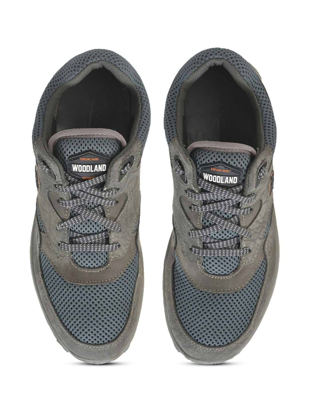 Woodland Men Textured Nubuck Sneakers-image-14