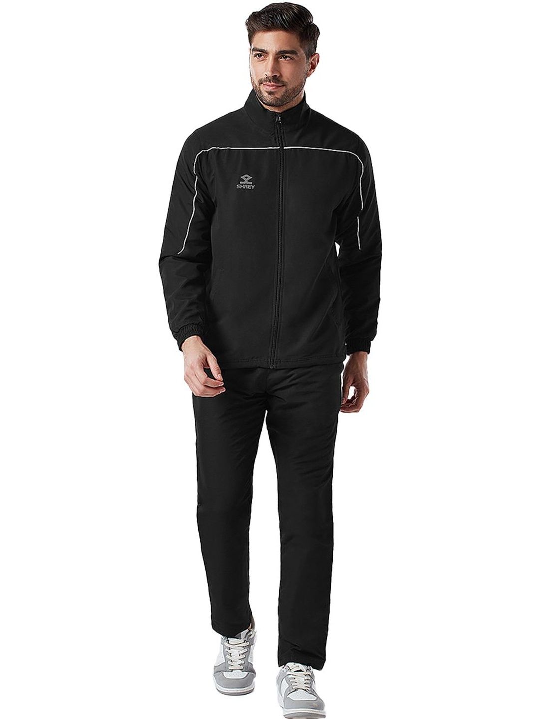 Shrey Men Mock Collar Tracksuit-image-12