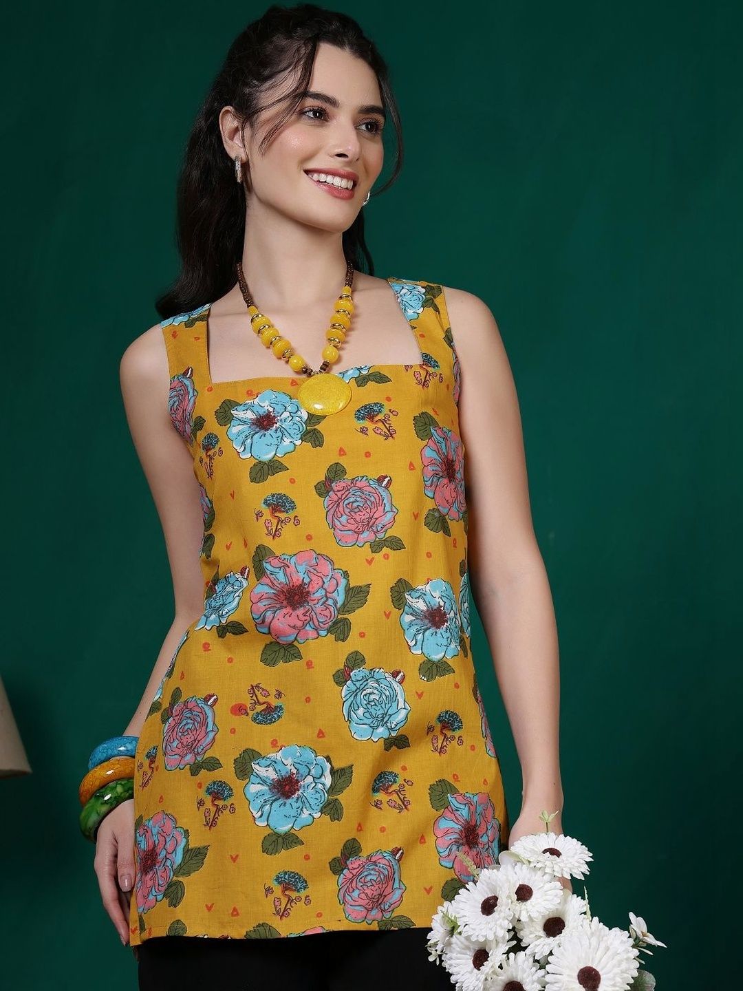 Anouk Rustic Print Cotton Top-image-18