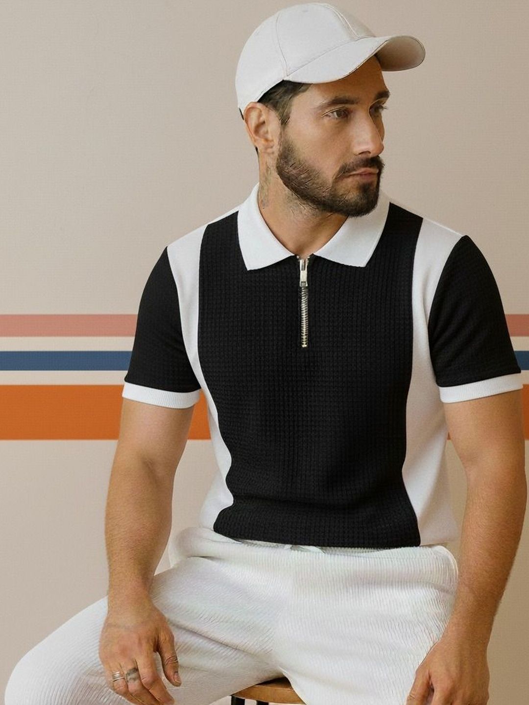 Try This Men Colourblocked Polo Collar 1 T-shirt-picture-19