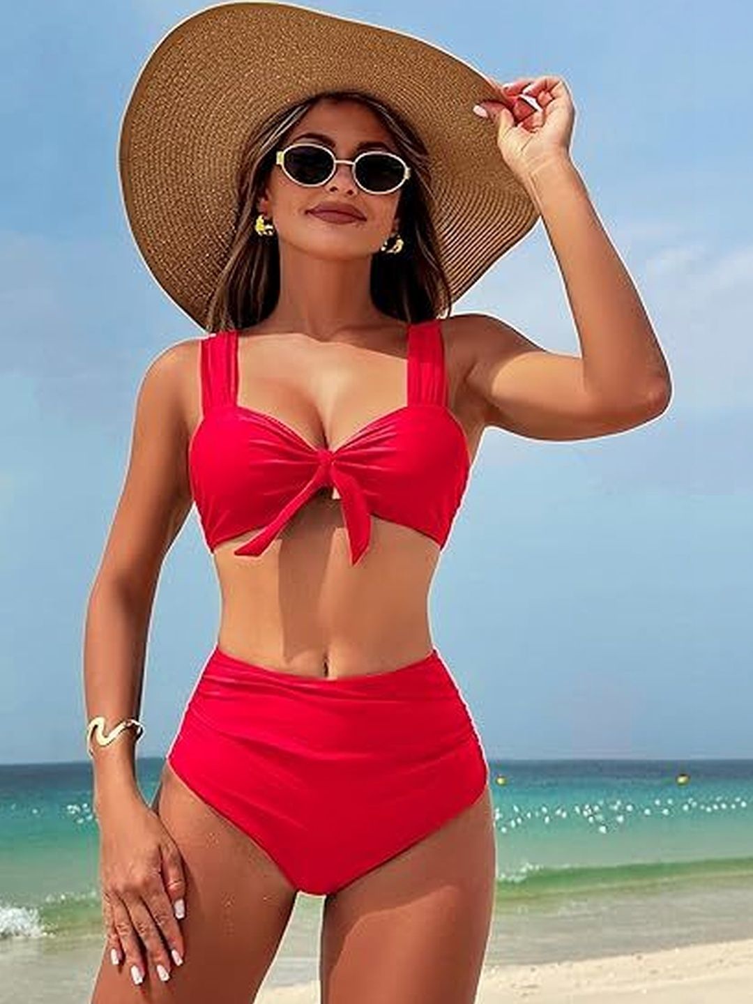 Russian V-Neck Swim Bikini Set-image-17
