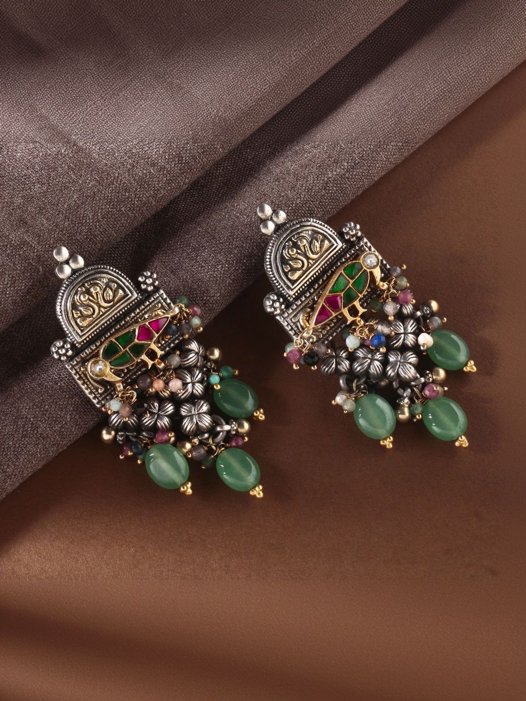 FUSIONARI Geometric Drop Earrings-image-36
