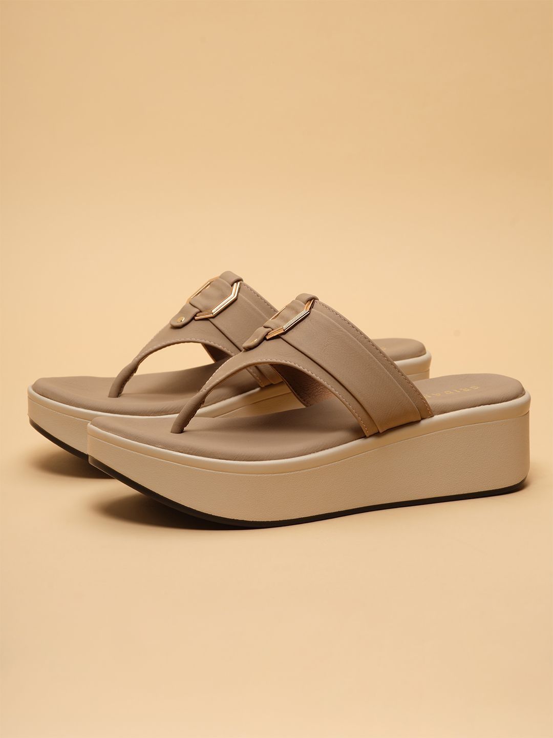 ERIDANI Wedge Sandals with Buckles-picture-5
