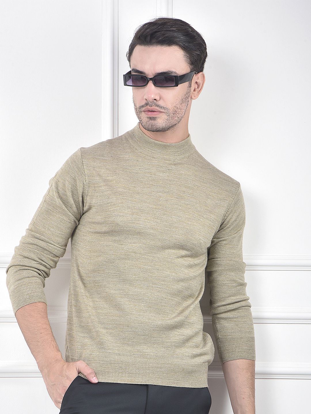 Crimsoune Club Men High Neck Pullover Sweaters-picture-28
