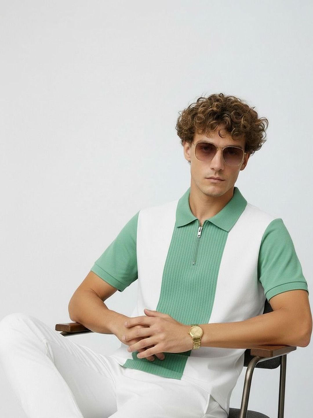 Try This Men Colourblocked Polo Collar 1 T-shirt-picture-32