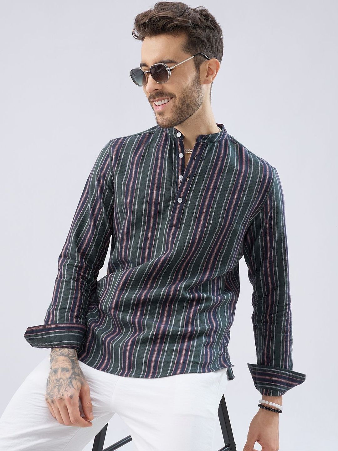 VASTRADO Men Striped Kurta-picture-30
