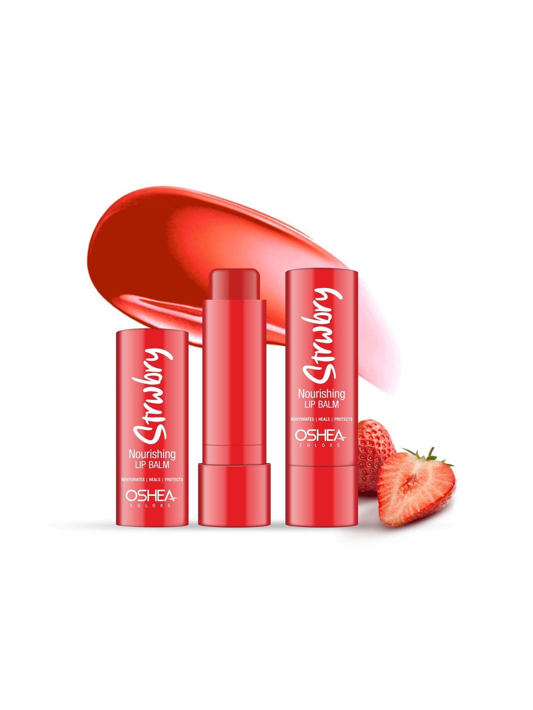 Oshea Herbals Strawberry Nourishing Lip Therapy With Jojoba Oil - 4.5 g-image-27
