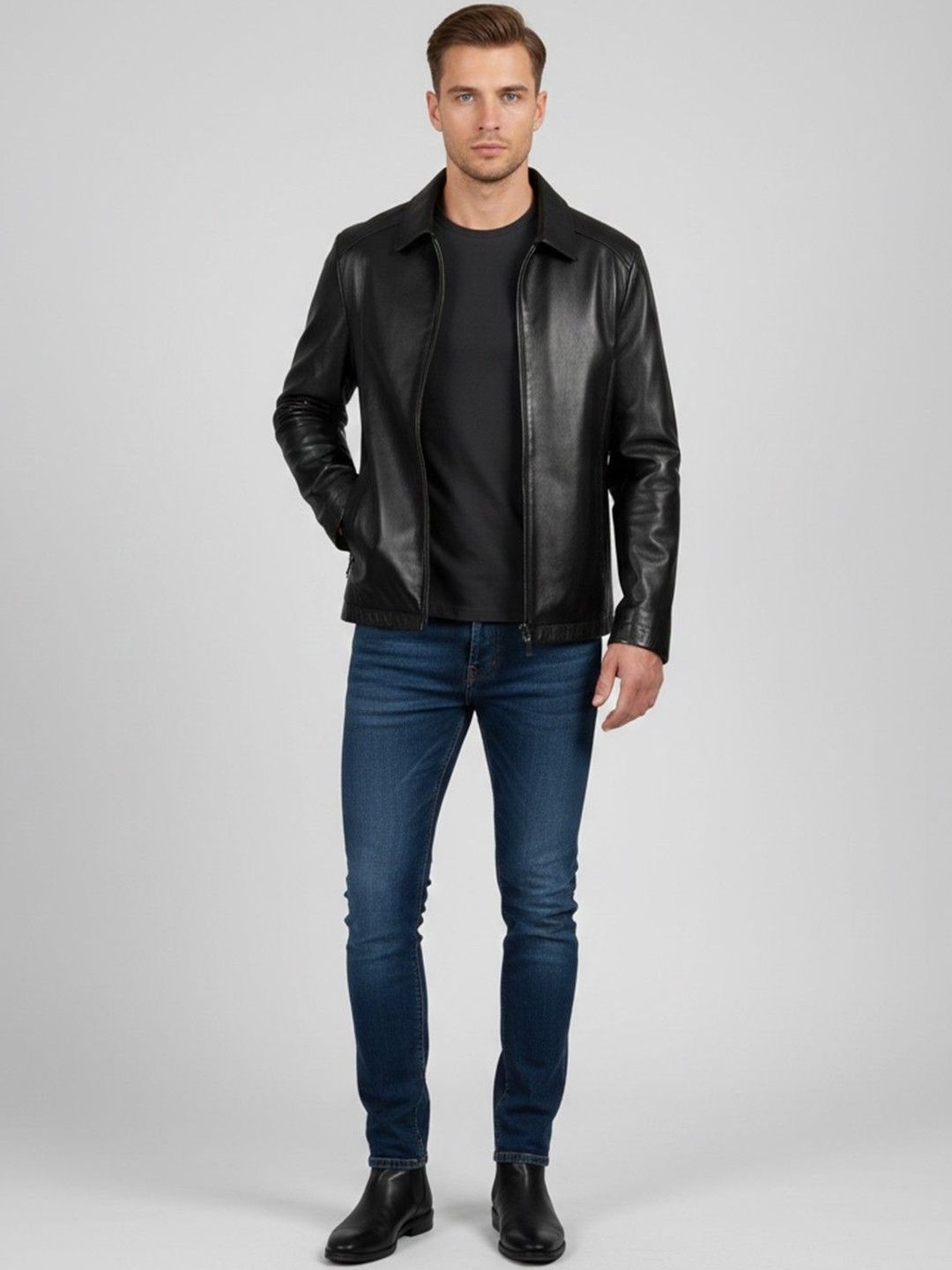 Mast & Harbour Men Leather Jacket-picture-23