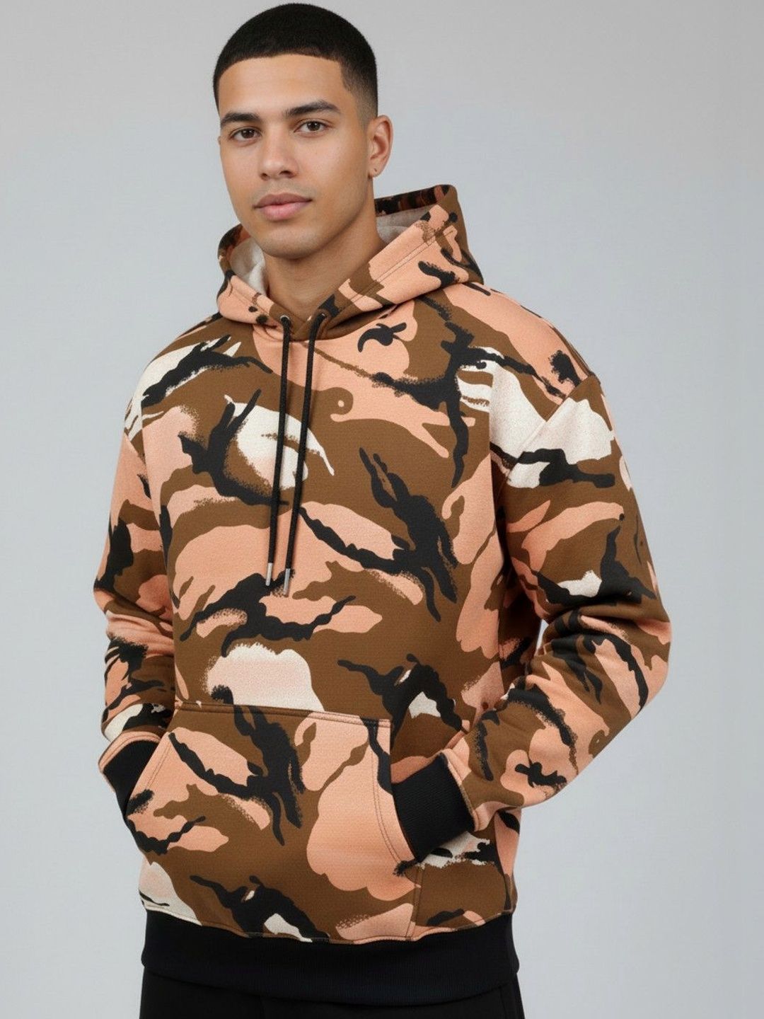 glitchez Men Printed Hooded Sweatshirt-image-46