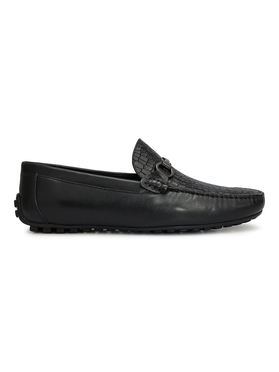 ROSSO BRUNELLO Solid Leather Loafers-image-5