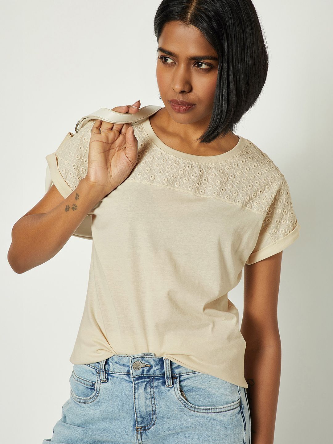 max Women Embellished Cotton Top-picture-33