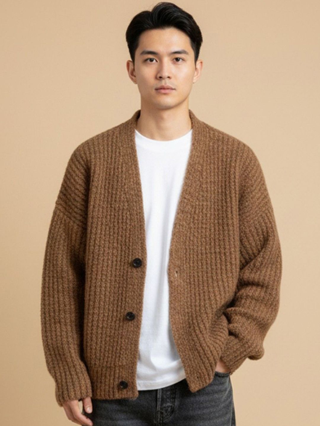 Mast & Harbour Men Ribbed Cardigan-picture-11