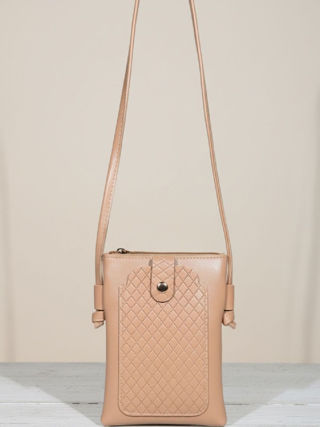 Donicy Textured PU Sling Bag with Quilted-picture-49