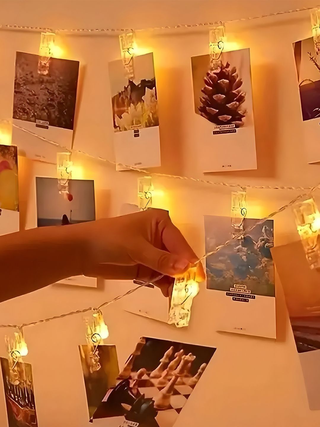 Art Street 12 Illuminated LED Photo Clip String Lights-image-5