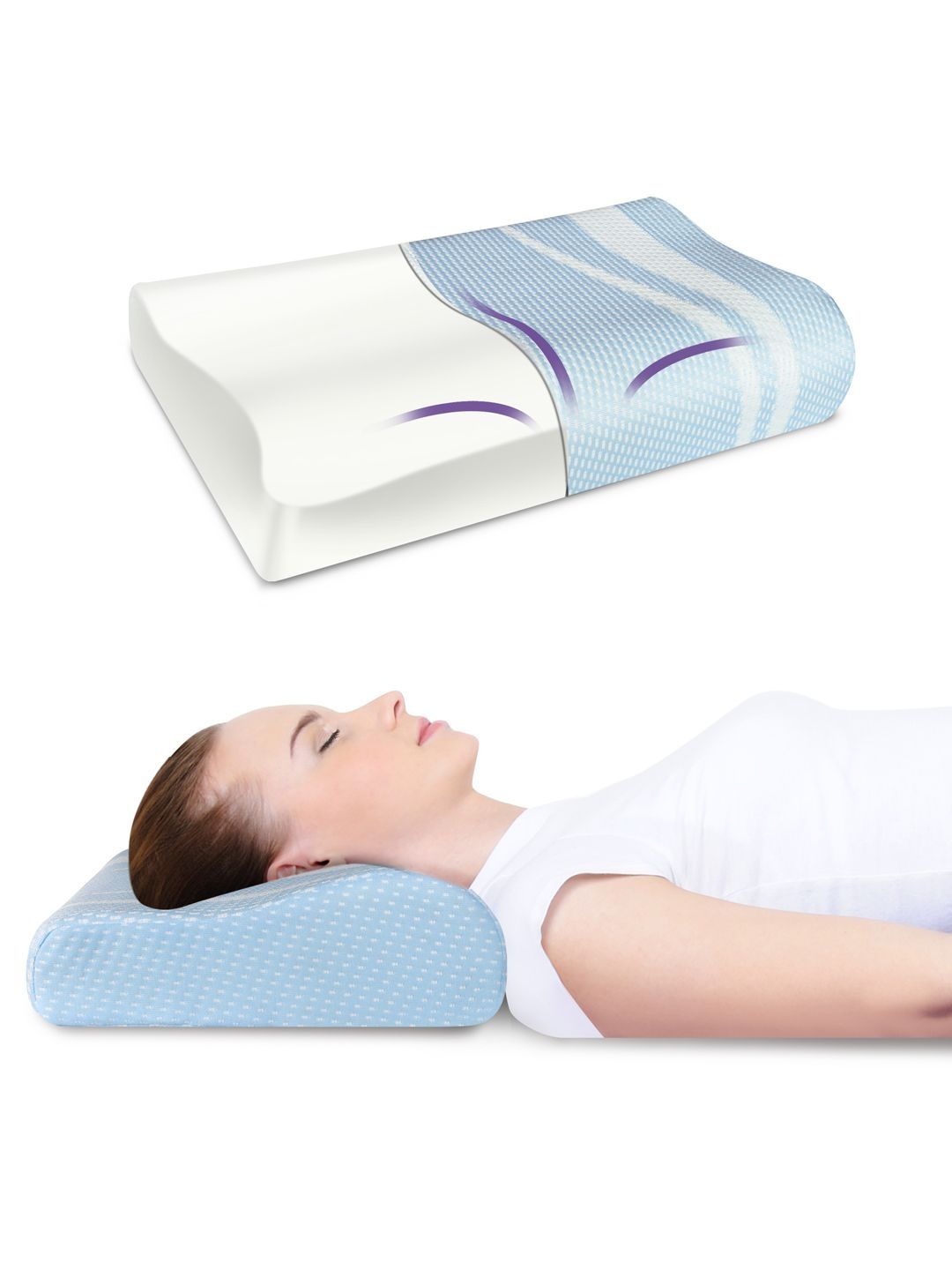CATRON Unisex Memory Foam Breathable Sleep Pillow-image-21