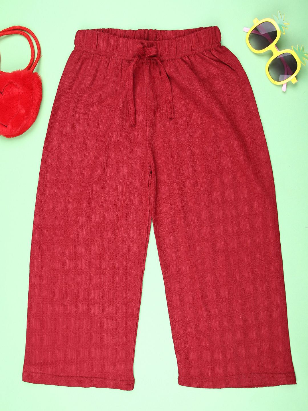 V-Mart Girls Flared Cropped Palazzos-picture-31