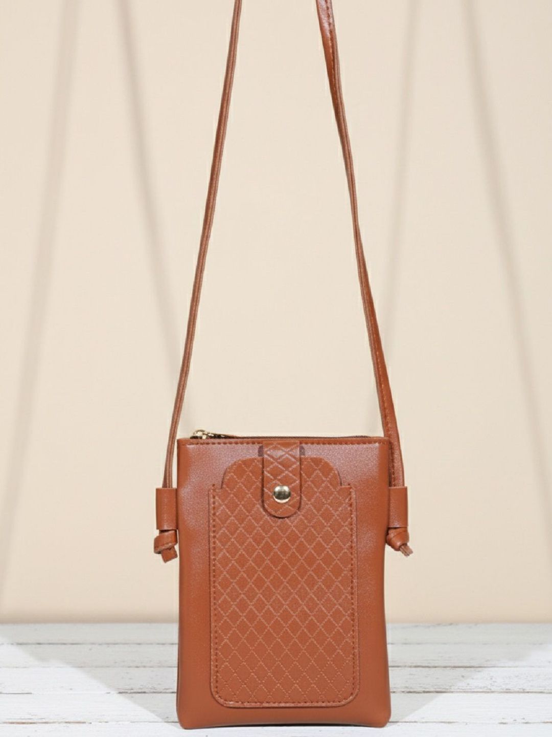 Donicy Textured PU Sling Bag with Quilted-picture-27
