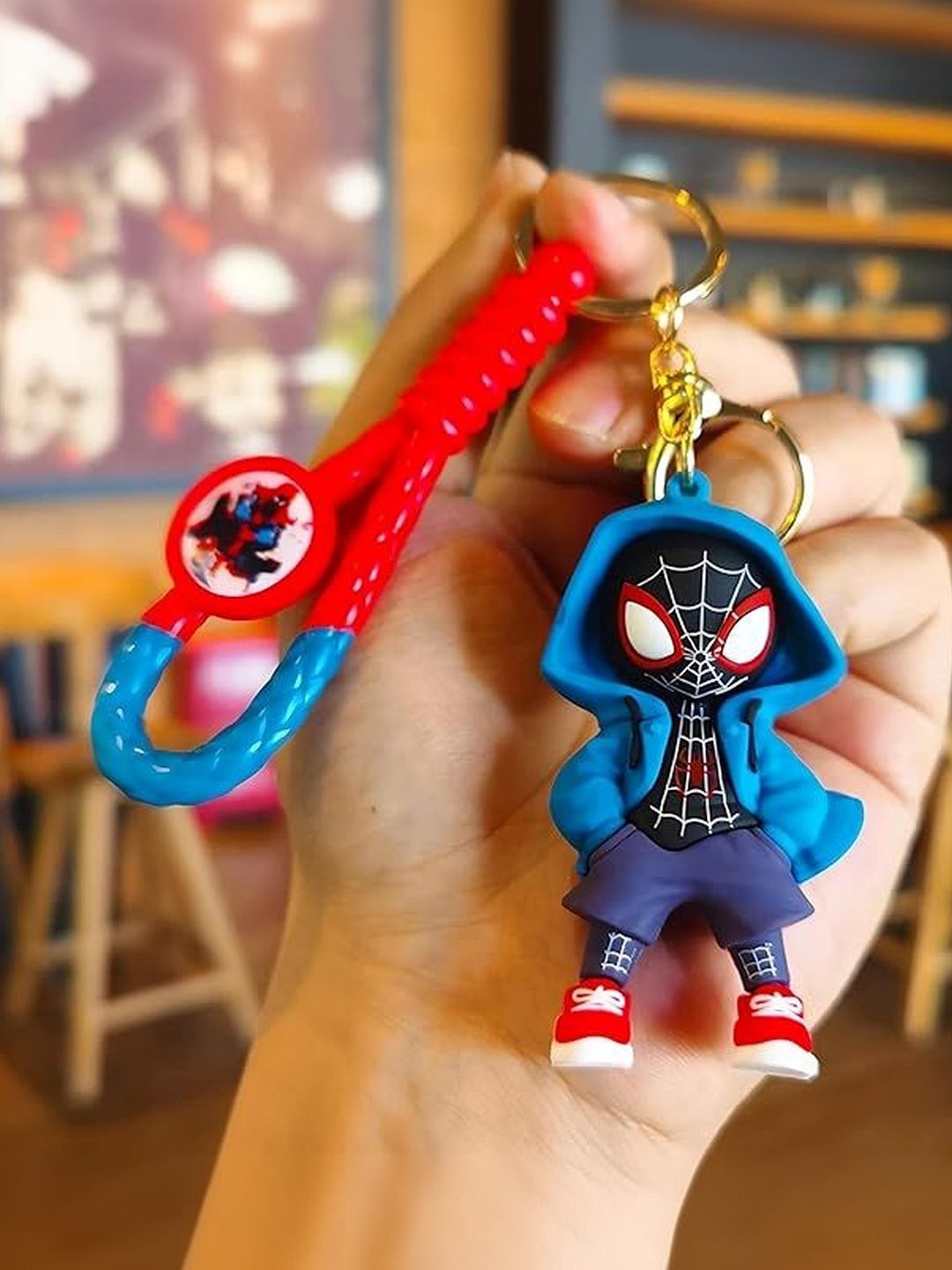 ANTIQ CREATION Kids Spider-Man Cartoon Printed Key Chain-picture-57
