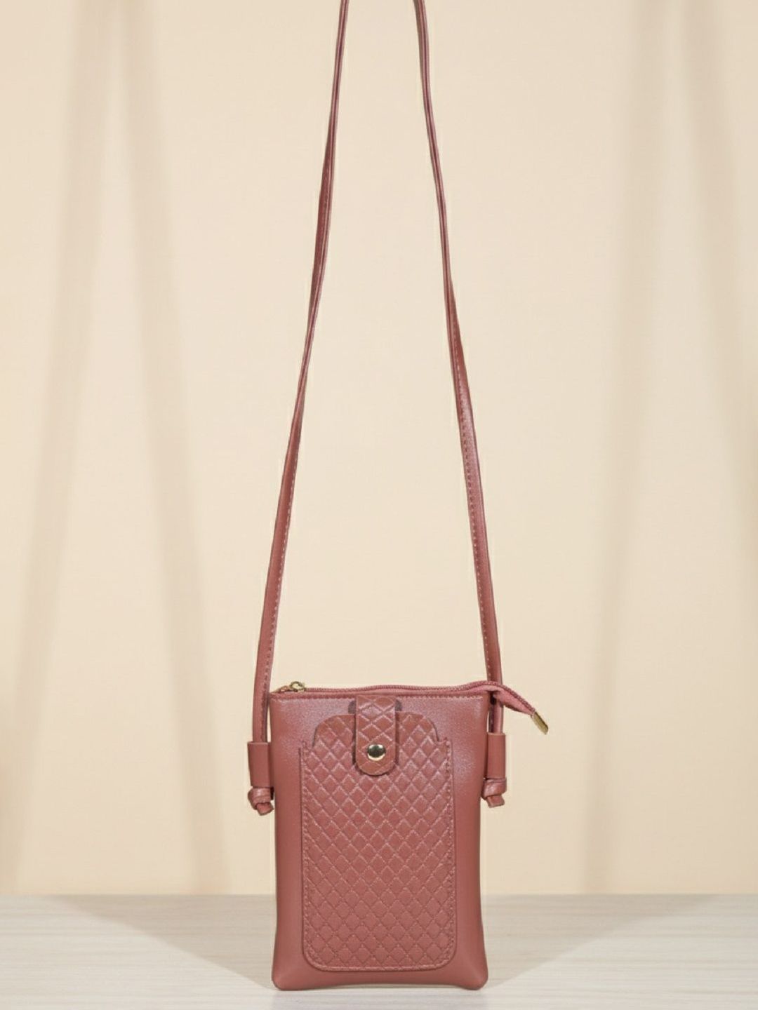 Donicy Textured PU Sling Bag with Quilted-picture-25