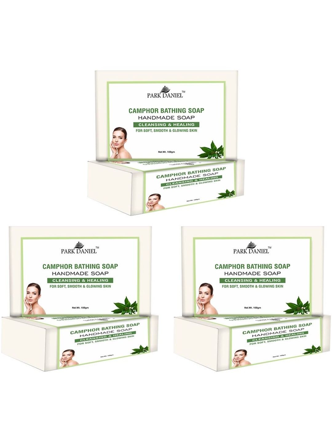 Park Daniel Set Of 3 Camphor Handmade Soap With Vitamin E - 100 g Each-picture-11