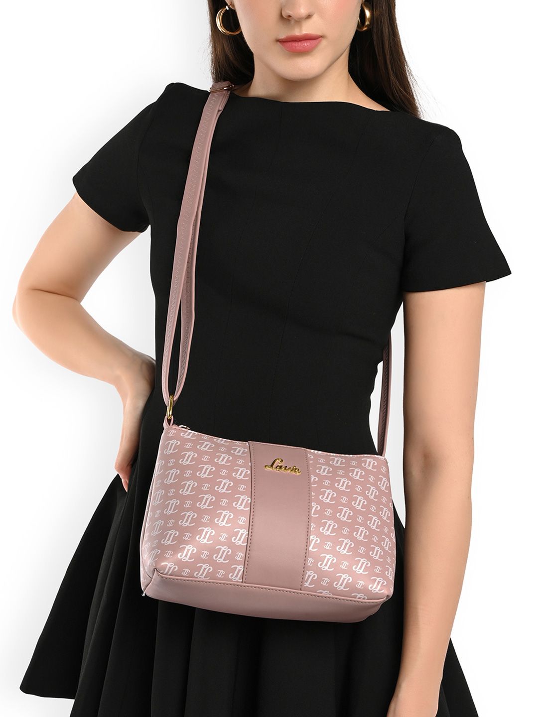Lavie Women Brand Logo Printed Crossbody Sling Bag-picture-14