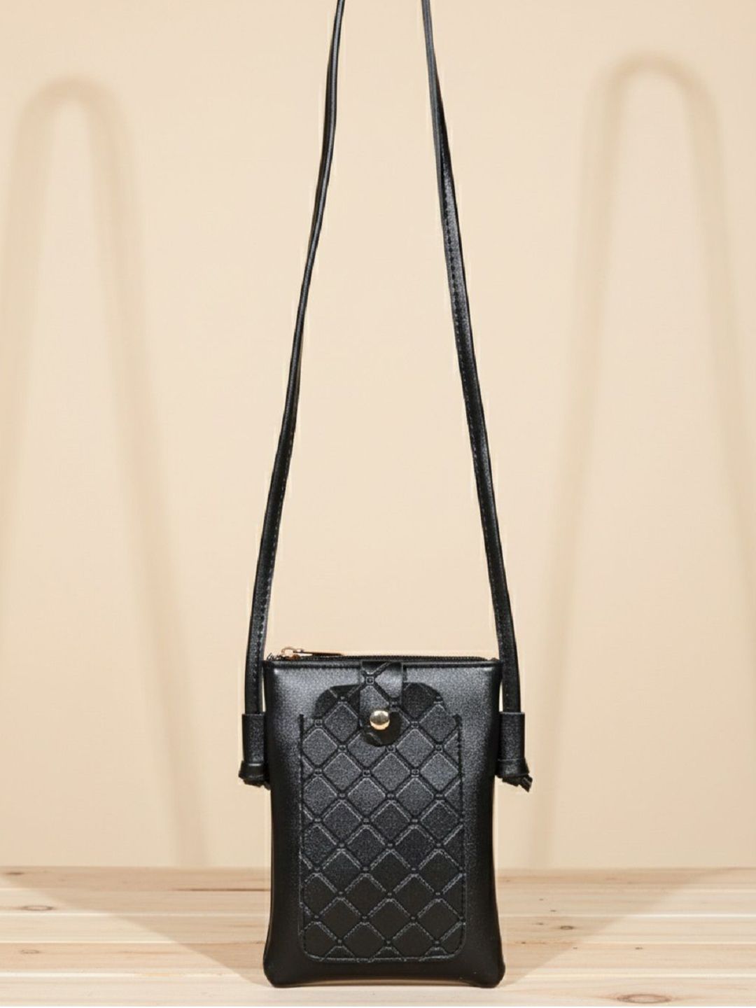 Donicy Textured PU Sling Bag with Quilted-picture-21