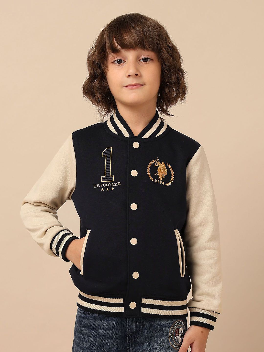 U.S. Polo Assn. Kids Boys Colourblocked Sweatshirt-picture-21